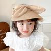 Детская шляпа, летняя соломенная козырек, детская кепка с милым бантом и жемчугом, солнцезащитная шляпа для малышей для мальчиков и девочек, детская кепка, уличная шляпа