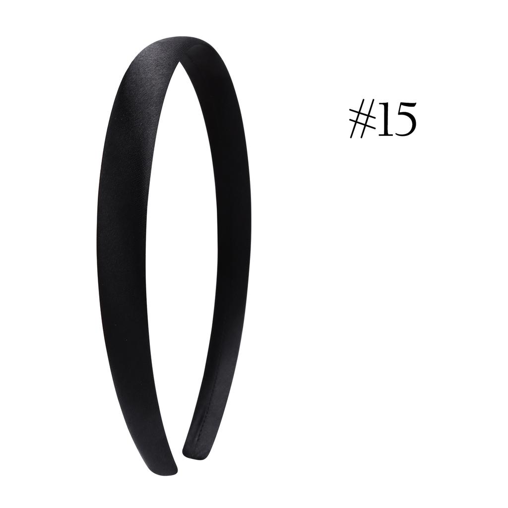 1,5 см Однотонные повязки на голову Сатиновая повязка для рукоделия Сделай сам Повязка для волос Красочные сатиновые повязки на голову для девочек и женщин