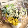 Букет из искусственного шелка 15 голов искусственных ромашек для спальни