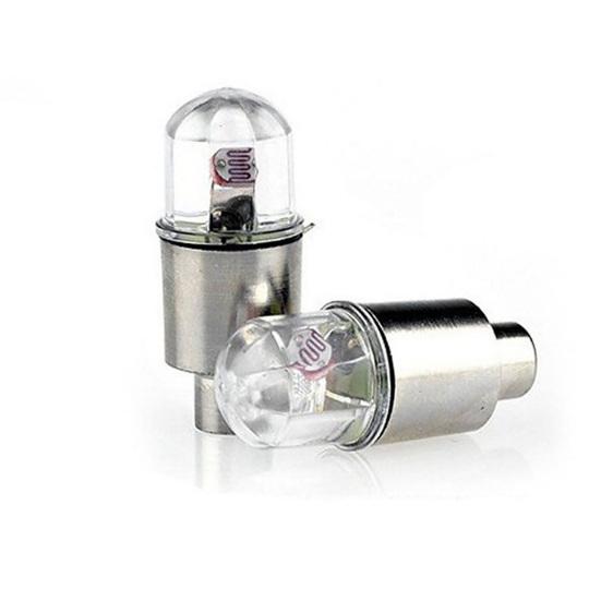 Wheel Valve Cap Light LED Vibration Sensor Light-Duty Alloy Universal Bicycle Cap Light