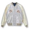 Сувенирная куртка Taylor Toyo Sukajan Lot, стиль конца 1940-х годов, сувенирная куртка из ацетата 190 серебряный L Нет. TT15390-190 / «ОРЕЛ» × «КАРТА ЯПОНИИ»