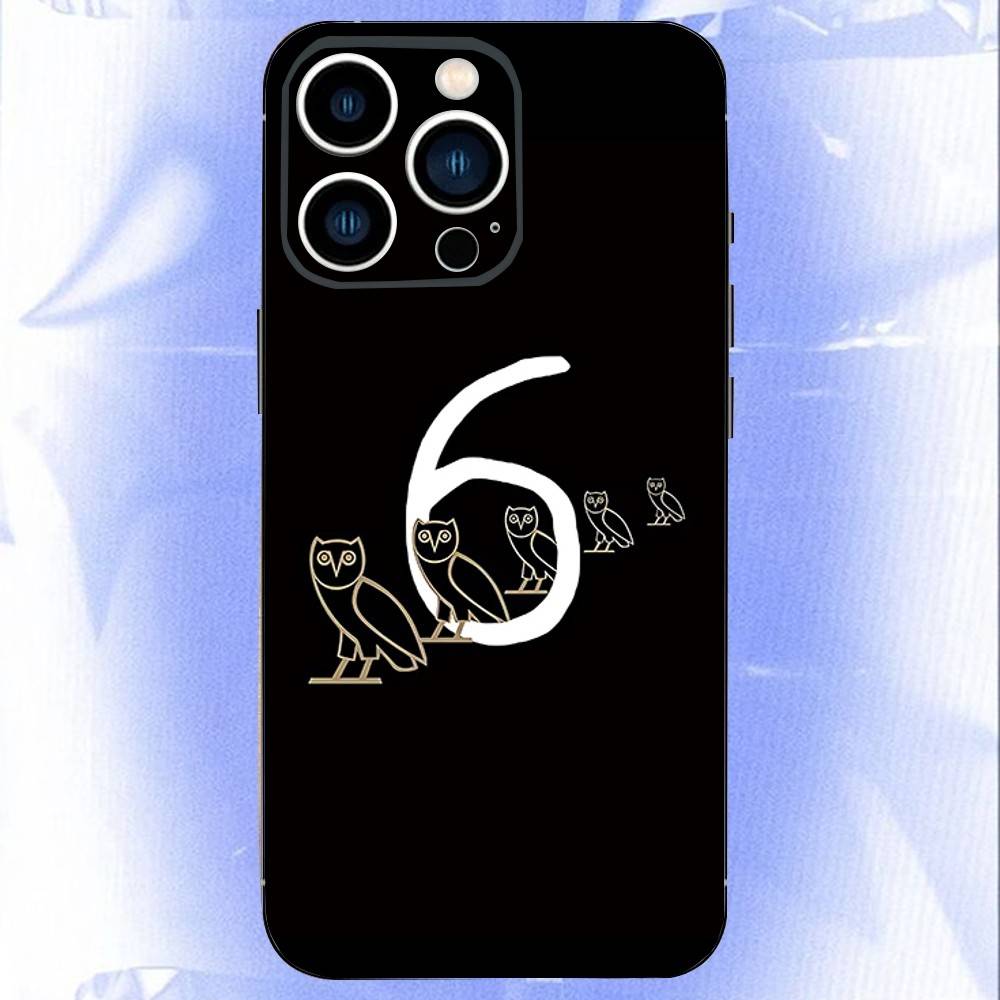 Чехол для телефона D-Drake O-OvO OWL LOGO Для iPhone 17,16,15,14,13,12,11,Pro,XS,Max,XR,Plus,E,SE4,Mini Черный Мягкий Чехол