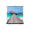 Hongye 75-inch 16:9 White Fiberglass Floor-Pull Portable Projector Screen