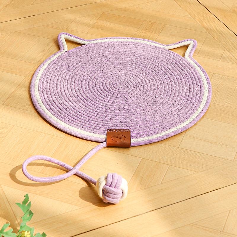 Round Shape Cat Scratcher Mat Sofa Furniture Protector Claw Care Cat Scratching Board Pet Supplies For Indoor