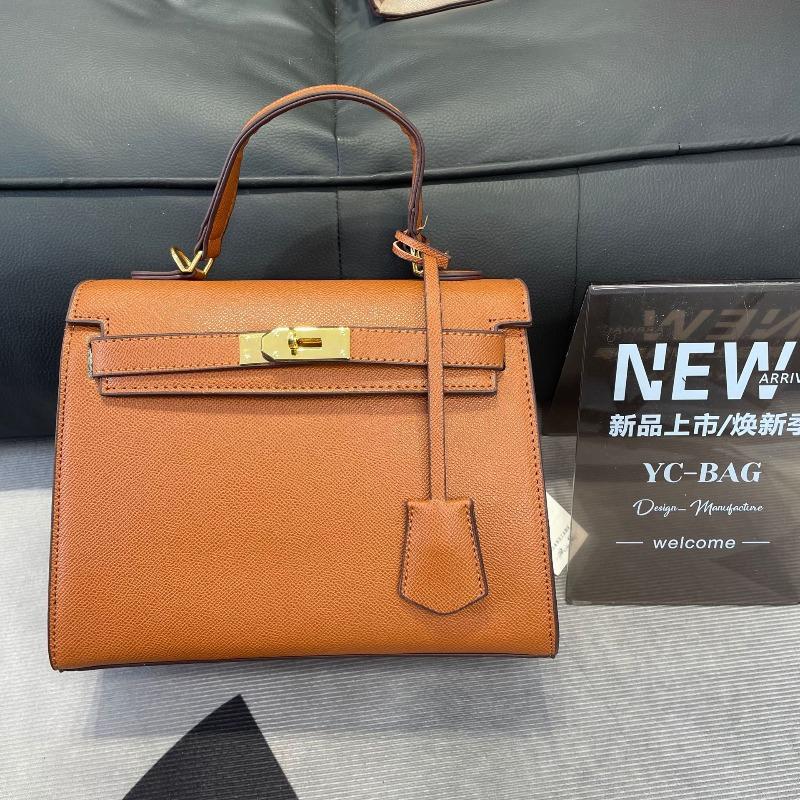 Orange Kelly Portable Platinum Bag New Retro Fashion Women's Second Generation Mini Kelly Light Luxury