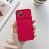 Soft Silicone Slide Camera Protection Case For iPhone 16 15 14 13 12 11 Pro Max XS X 7 8 15 Plus Candy Color Bumper Cases Cover