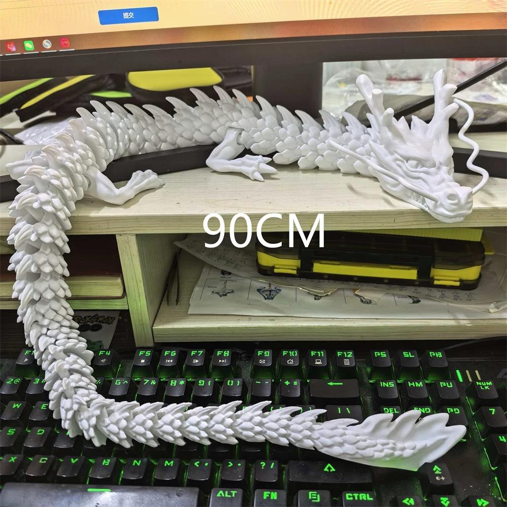 30см 90см 3D-печатные соединенные ornaments Божественного Дракона Сочленения Могут Двигаться Креативные Растения-Драконы Украшение для Скалы Аквариума