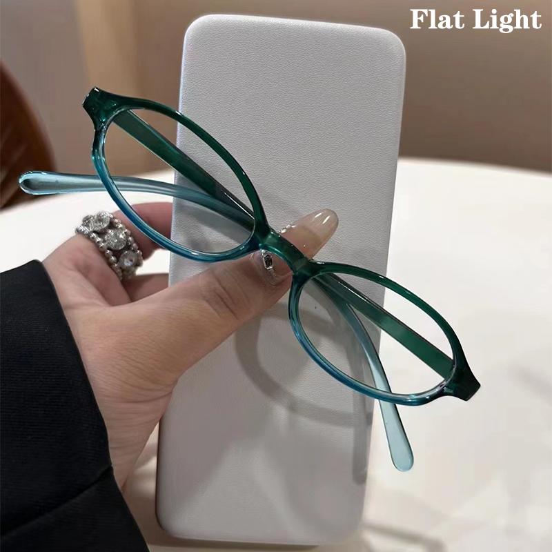 Ретро маленькая оправа для очков для девочек стиль ретро овальные очки женские очки декоративные компьютерные анти-синие очки