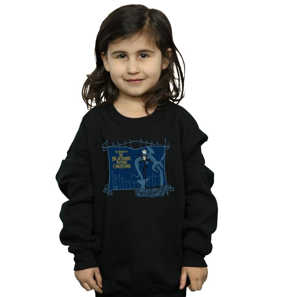 Disney Girls Nightmare Before Christmas Jack And The Well Sweatshirt
