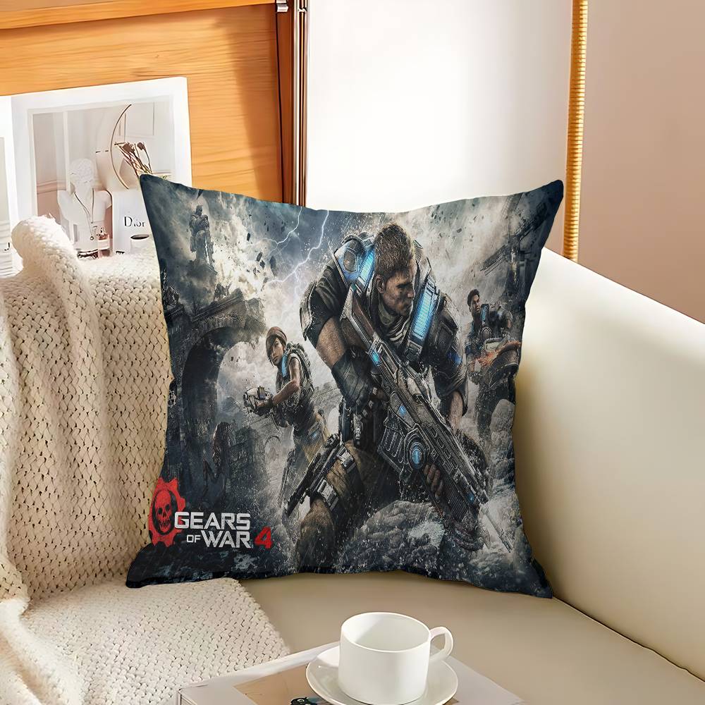 G-Gears O-Of W-War Декоративная Подушка для Эстетики Комнаты Наволочка Домашний Декор Спальня Диван-Кровать Подушка для Дивана 45x45