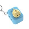 Cartoon Cat-shaped Key Pendant Plastic Cat-themed Power Strip Hanging Ornament  Student