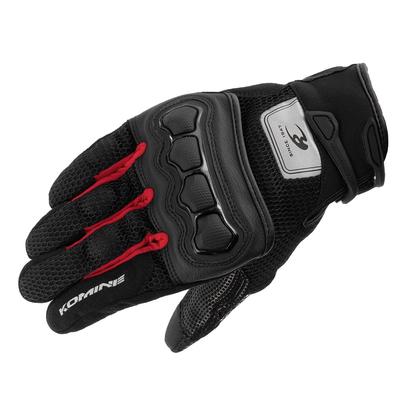 Мотоциклетные перчатки Komine Защитные 3D сетка XS GK-2153 Перчатки, Черный/Красный,
