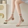 Breathable Crystal Silk Socks Ultra-thin Lace Socks Fashion Long Socks  Summer