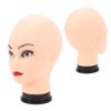 Женская лысая голова манекена из ПВХ для париков, обучения изготовлению шляп, очков, дисплея, профессиональной косметики