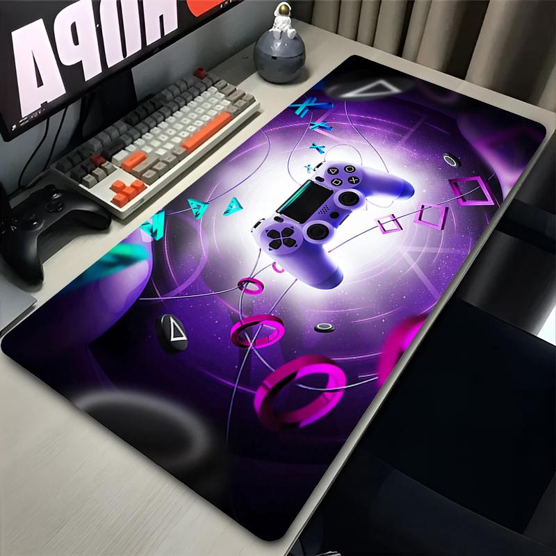 Игровой коврик для мыши Аниме Геймерская подставка для клавиатуры Игровой контроллер Дизайн с рисунком Настольный коврик для мыши Скоростная резина Мультяшный ПК Черно-белый коврик для мыши