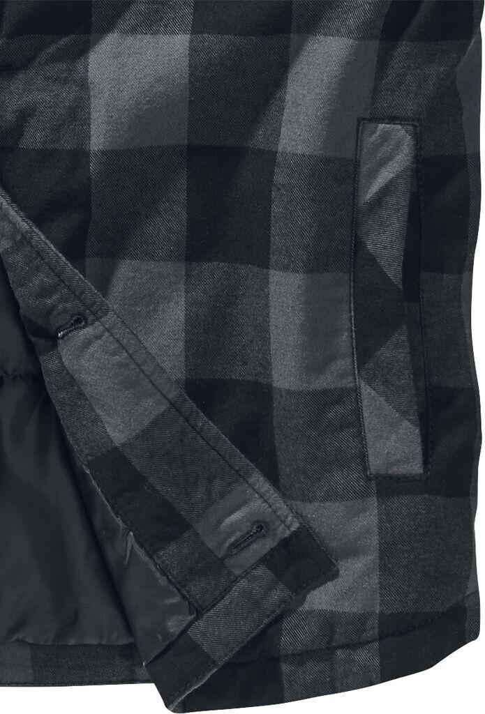 Зимняя куртка Brandit Lumberjacket (9478) black/grey