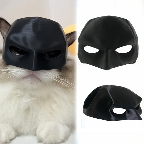 Bat Cat Mask Whimsical Cat Fancy Dress Mask Halloween Photo Props Superhero Pet Cosplay Costume Accessory