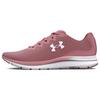 Under Armour Charged Impulse 3 Low Top Running Shoes Women Sneakers White Pink 3025427-602