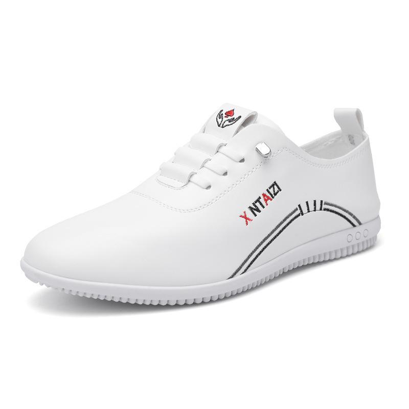 2025 новые весенние и осенние мужские деловые туфли для отдыха из тонкой кожи с мягкой подошвой и легкими ножками, туфли Doudou, мужские мокасины