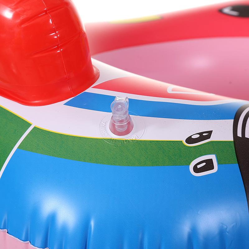Inflatable Children's Swimming Ring Car Design Safe Pool Float for Baby Summer Water Fun