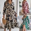 2025 New Fashion Trend Dresses Spring Summer Printed Waist Dresses Fashion Women's