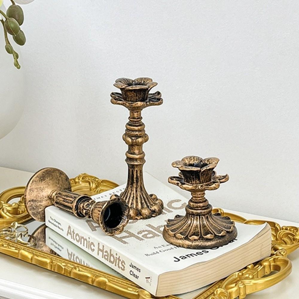 Винтажный классический подсвечник, подставка для свечи, настольные подсвечники для свадебной вечеринки