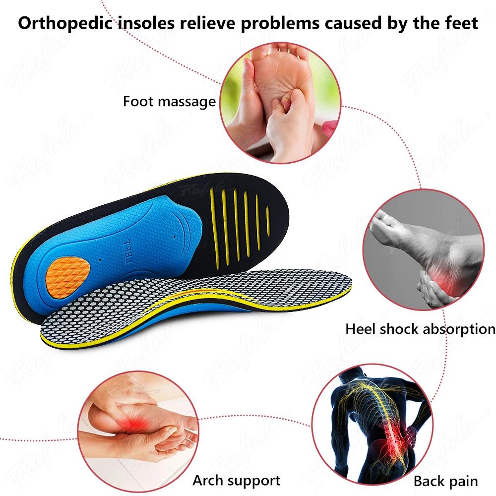 EVA Orthopedic Insoles Orthotics Flat Foot Health Sole Pad for Shoes Insert Arch Support Pad for Plantar Fasciitis Feet Care
