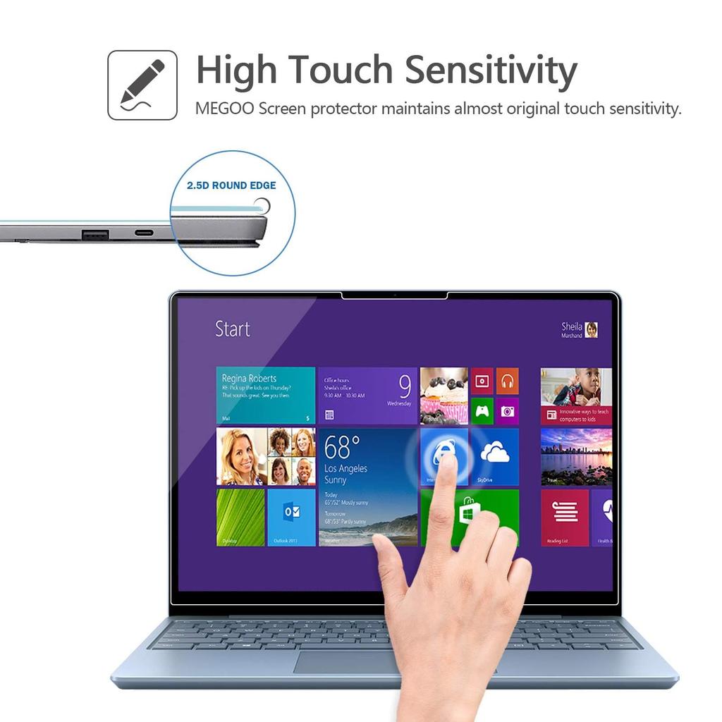 Стекло MEGOO Surface Laptop go 3 go2 также подходит для Surface Laptop go защитный ЖК-экран, устойчивый к царапинам [2 шт.]