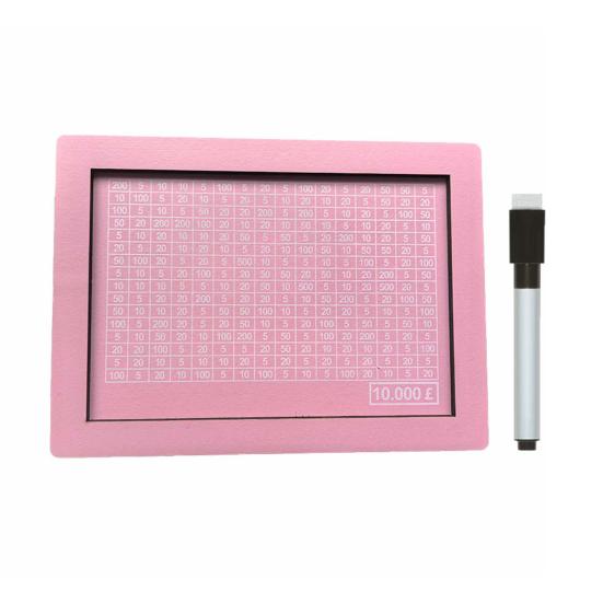 Деревянная копилка для денег, копилка для челленджа по накоплению денег с целью и цифрами, копилка со стираемым маркером для детей и взрослых