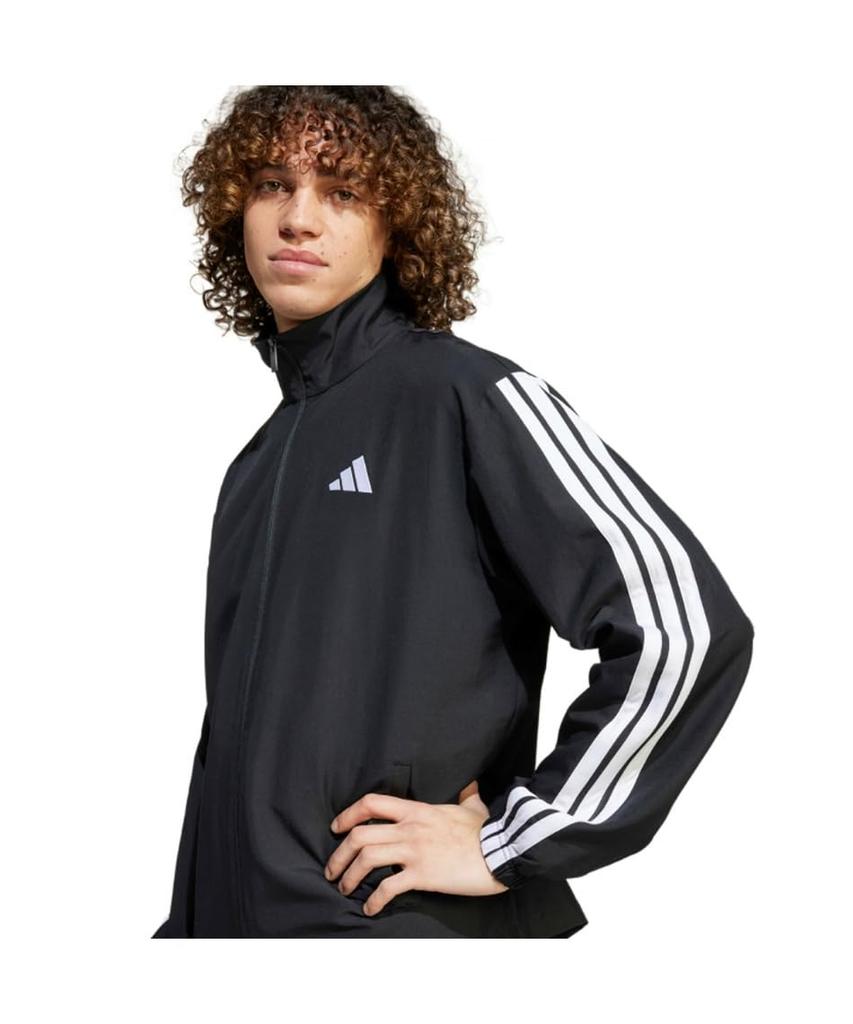 Adidas Тканый спортивный костюм Черный Размер M Мужской Комплект с 3 полосками, (KQI91) (JI8849),