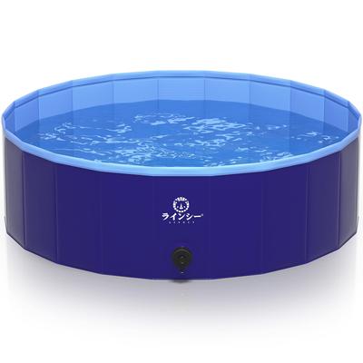 LINECY Большой виниловый бассейн для дома Без надувания Подходит для легкого и домашнего использования, Дети, 10030см, Требуется, Складной, Балконы, Домашние животные, Душ, Сад,