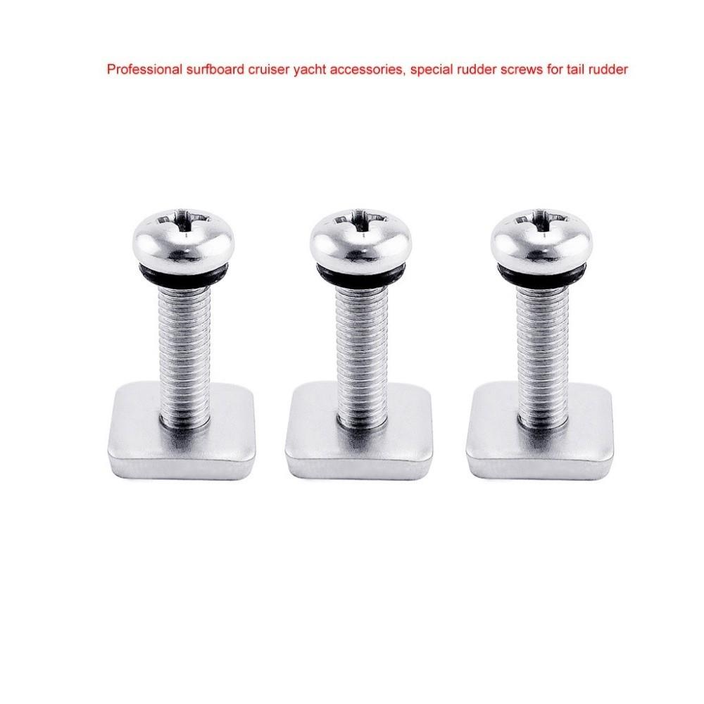 Cross Head Drive Paddle Board Fin Screw Plate With O Ring Fin Fixing Tool Water Sports Equipment