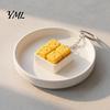 Relaxing Desk Accessories 3D Printed Cheese Clicker Toy, Portable Cube Fidget Sensory Anxiety Relief Gadget for Adults and Kids