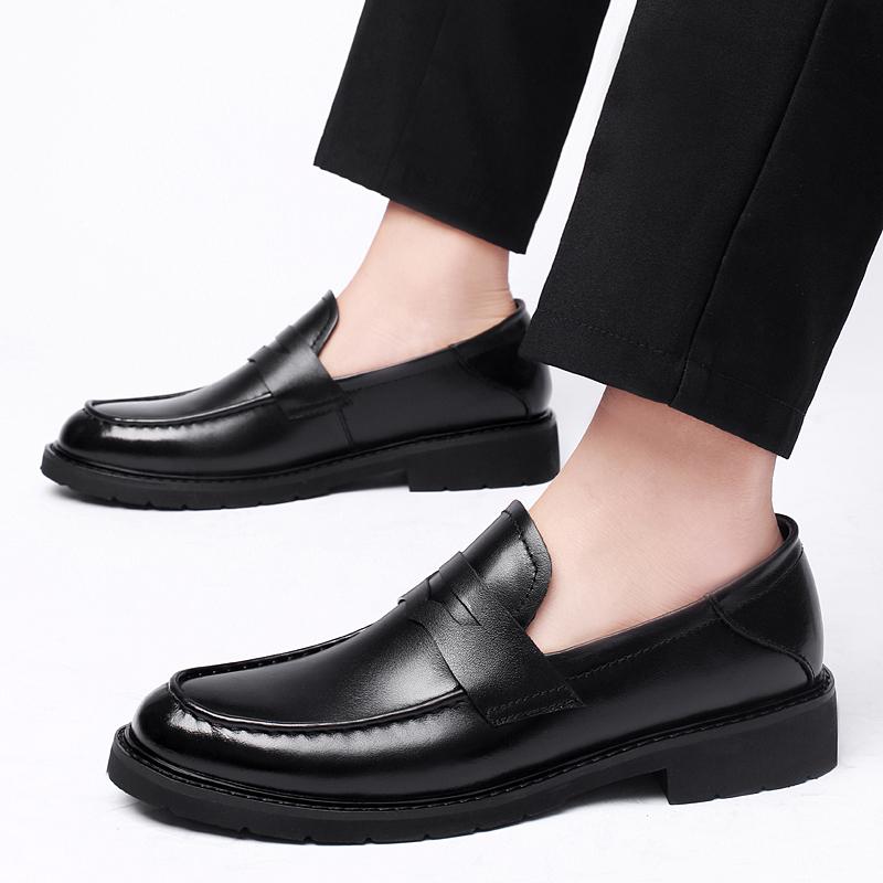 Classic Retro Men's Dress Shoes Business Style Party Leather Formal Shoes Wedding Shoes Men's Flats Leather Oxfords