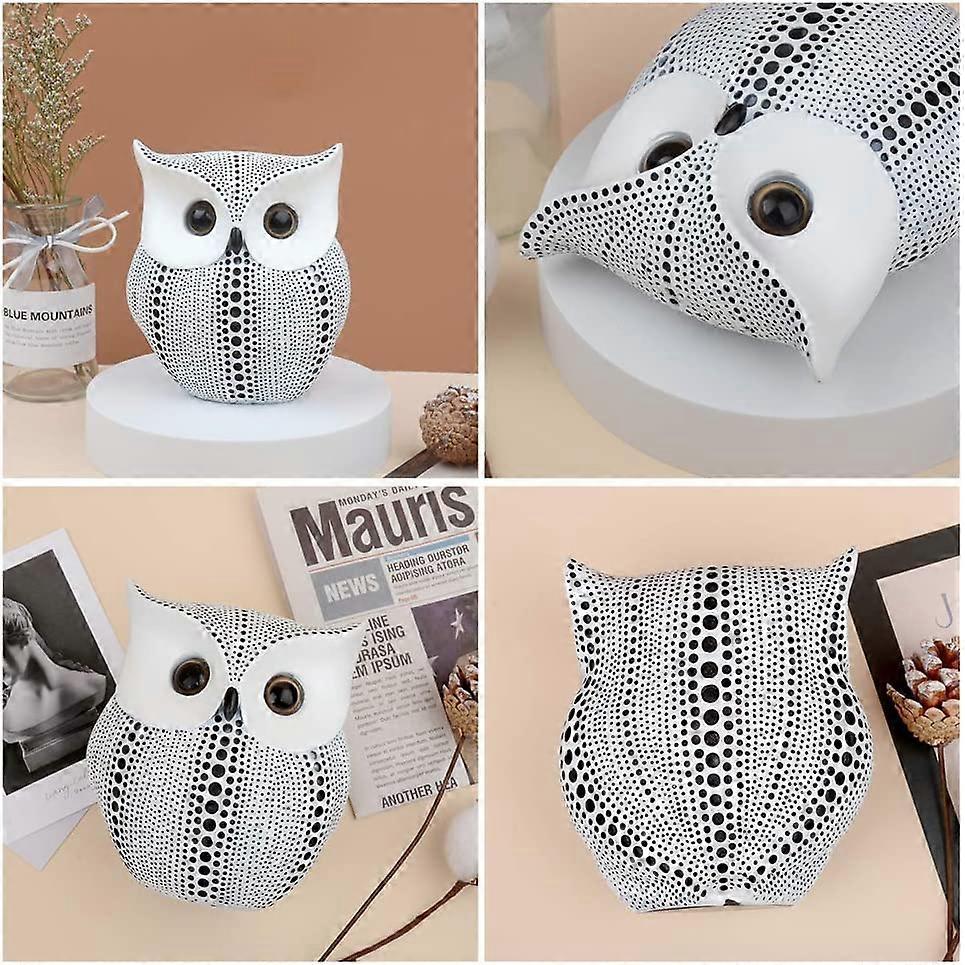 Owl Figurines. Modern Home Decor, Bird Statue, Small Decor Items For Shelf, Living Room Bedroom Office Decoration, Bookshelf Decor, TV Stand Decor