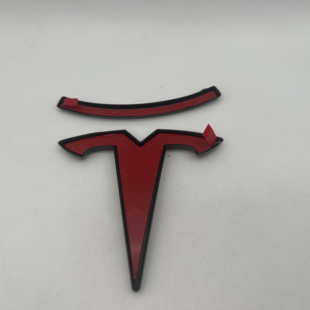 1-3pcs glossy black Not Affect ABS for Tesla Model3 ModeY car Front Emblem Rear Tail Trunk Steering Wheel Sticker Badge styling