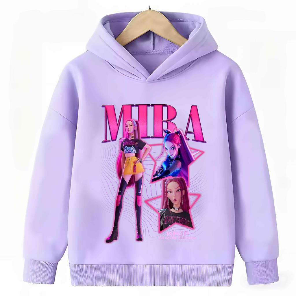 Children's Clothing Casual Comfort Sweatshirt Fashion Cartoon Printed Hoodie Sweatshirts Girls