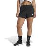 Шорты PACER с высокой талией для женщин TI197 M [Adidas] Черный/Белый (KD7318) (6 дюймов)