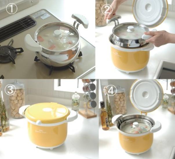 Термос-кастрюля с вакуумной изоляцией Shuttle Chef 3,0 л Тыква KBA-3001 PUM