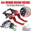 Новые для HONDA NX400 NX500 NX 400 NX 500 2025 2026 Короткие рычаги тормоза и сцепления на два пальца Рычаг тормоза Аксессуары для мотоциклов