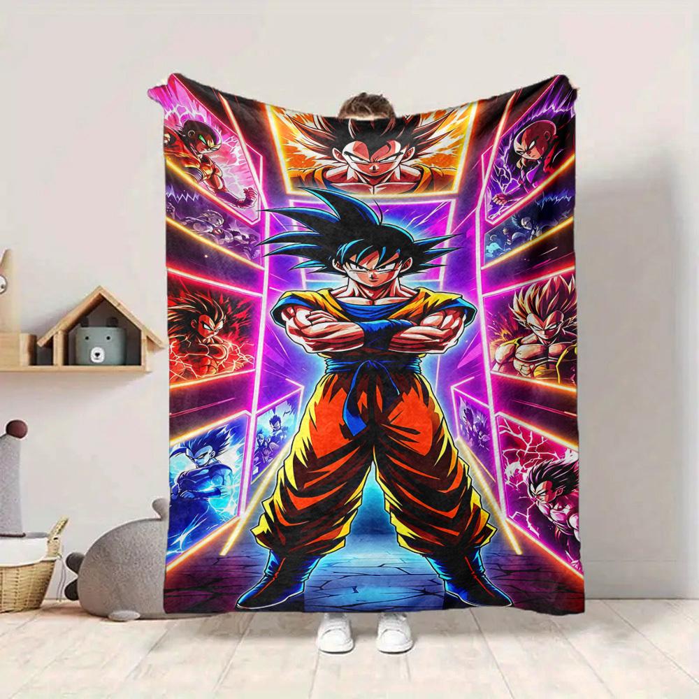 1PC Dragon Ball Blanket, Throw For Sofa, Bed, Travel, Camping, Livingroom,