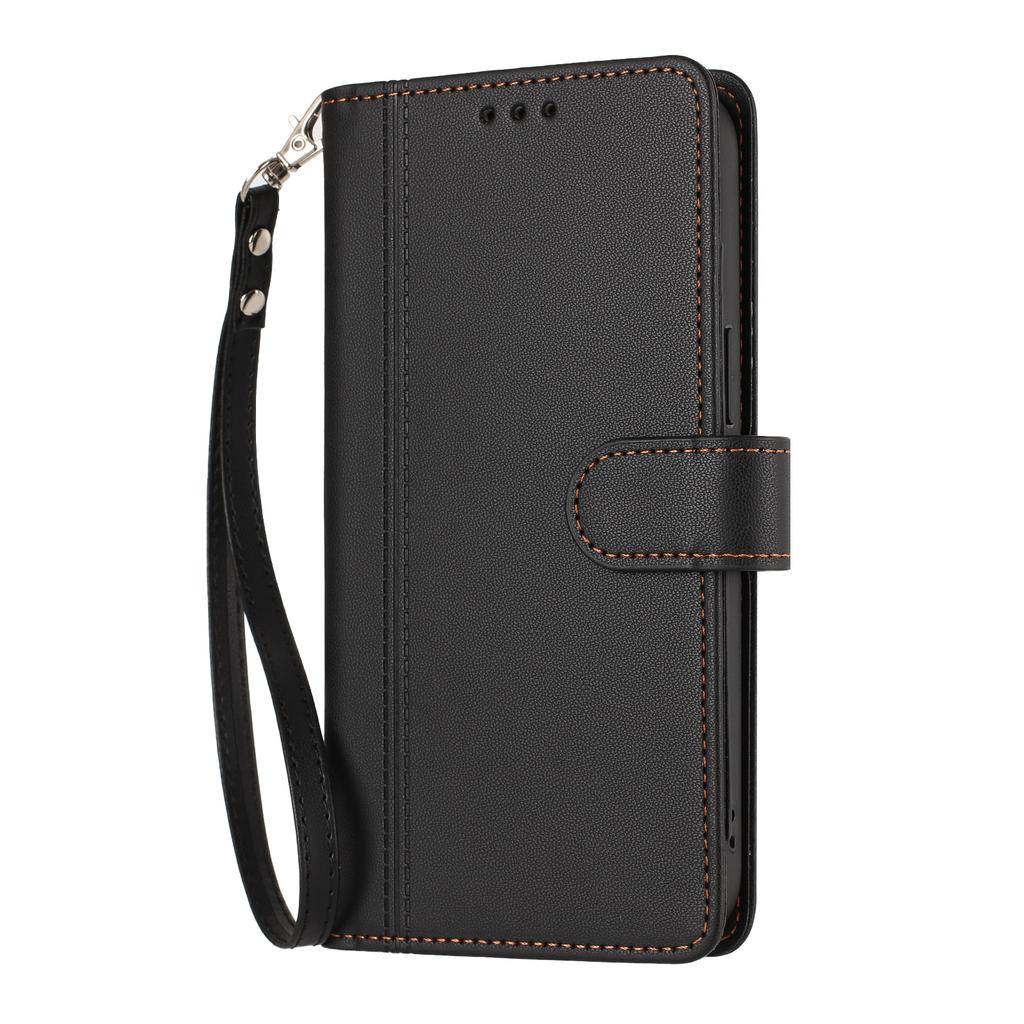 Кожаный кошелек-книжка для Nokia C01 Plus C30 C10 C20 C300 C02 C32 C12 X30 X20 X10 G21 G11 G20 G10 G400 G42 G22 из ПУ с 9 отделениями для карт и ремешком на запястье