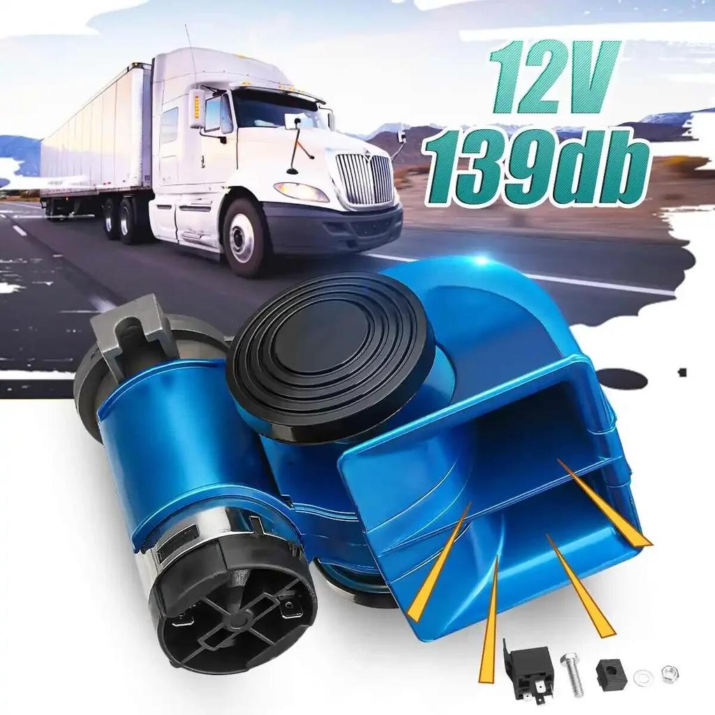 Мотоцикл 12 В 139 дБ водонепроницаемый громкий электронный улитка ультракомпактный двойной воздушный гудок подходит для автомобиля яхты лодки внедорожника велосипеда автобуса