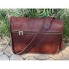 Leather Messenger Bull Hide Bag Satchel Bag Cross Body Laptop Messenger Shoulder Bag For Men & Women