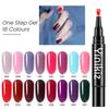 Nail Polish Pen Safe Ingredients Bright Color Fast Dry Long-Lasting Effect High Pigmented Decorative Lightweight One-Step Nail Polish Pen Beauty Tool