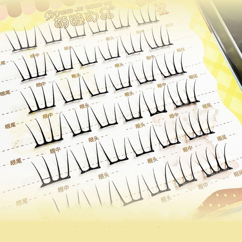 6-Row 3D Faux Mink Lash Natural Look Fake Eyelash Long Lasting False Eyelashes Personal Care