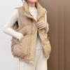 Down Cotton Vest Women's Outerwear Five-Star Cotton Coat Sleeveless Warm Jacket Wholesale