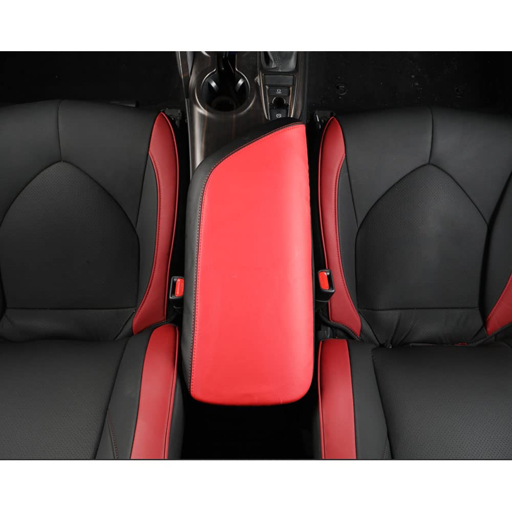 Rifoda Leather Armrest Cover for Toyota Camry 70 Custom Interior Scratch and Stain Drive Only Leather Black Series, Parts, Resistant, Dress-Up,