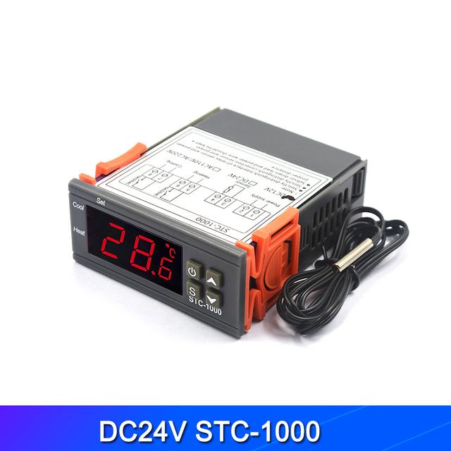 STC-1000 STC 1000 светодиодный цифровой термостат для инкубатора регулятор температуры терморегулятор реле нагревание охлаждение 12 В 24 В 220 В