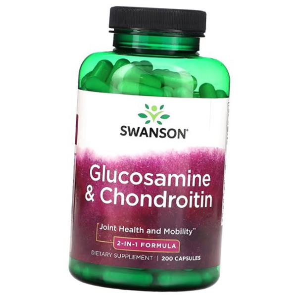 Glucosamine and Chondroitin, Glucosamine and Chondroitin Caps, Swanson 200caps (03280017)